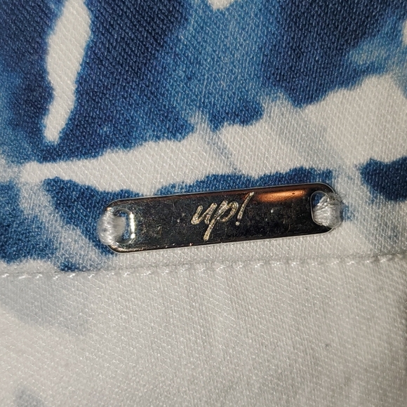 UP Techno Blue White Basic Slim Leg Blue Ankle Pant - Picture 7 of 9